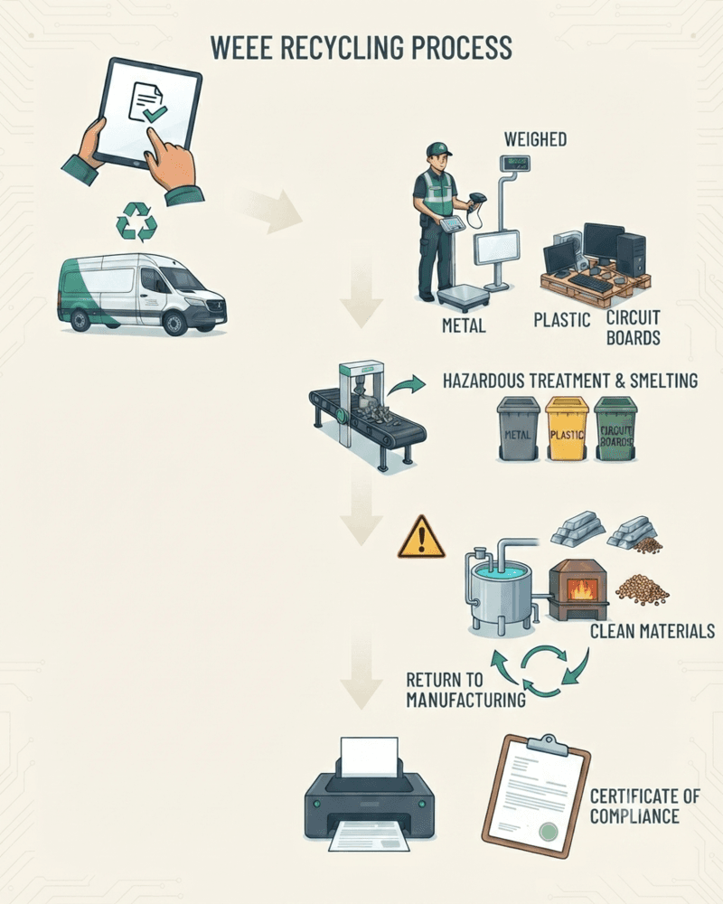 WEEE Recycling process — how it works