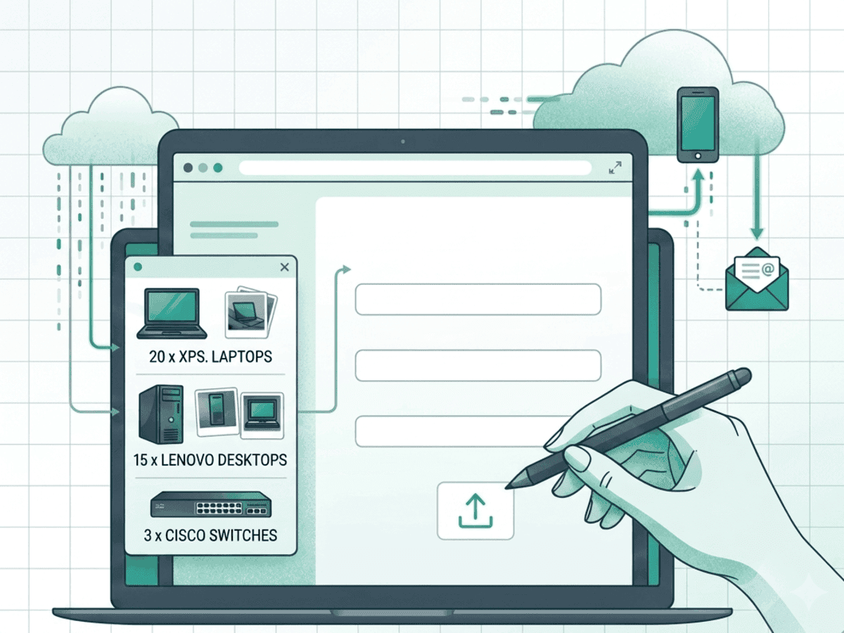 Submitting an IT asset inventory enquiry