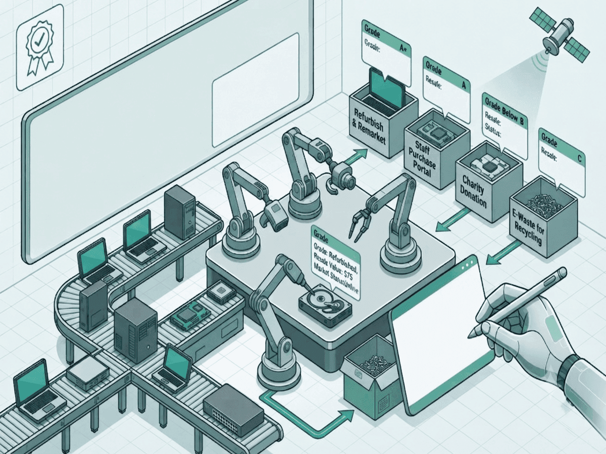 Testing, grading and recovering value from IT assets