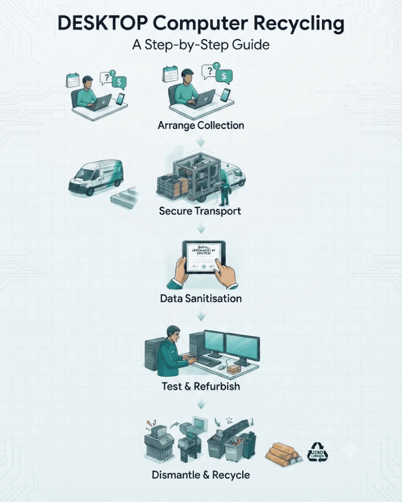 Computer Recycling process — how it works