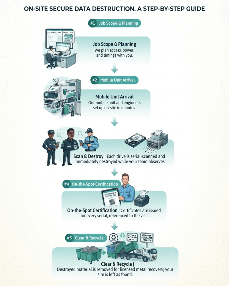 On-site Destruction process — how it works
