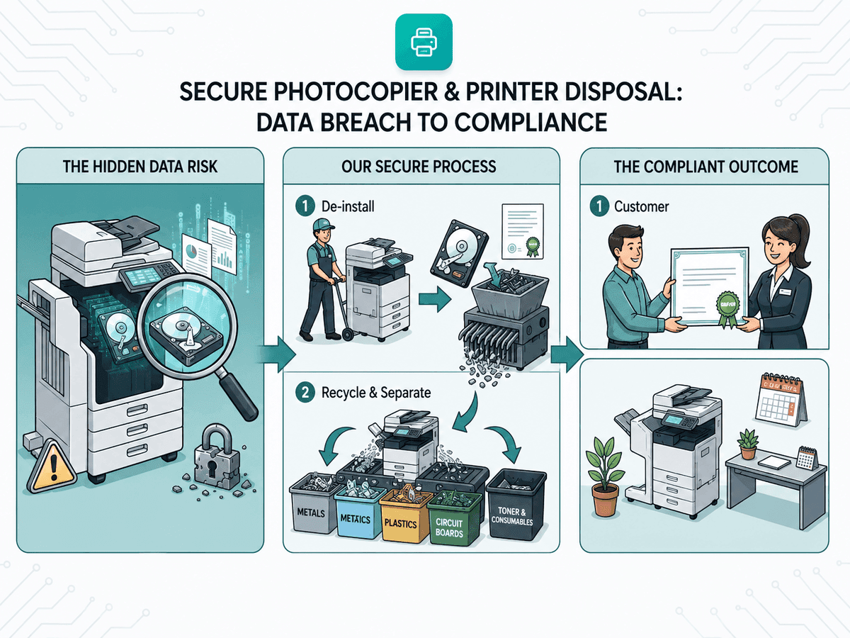 Photocopier & Printer Disposal — secure IT disposal service